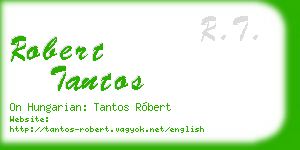 robert tantos business card